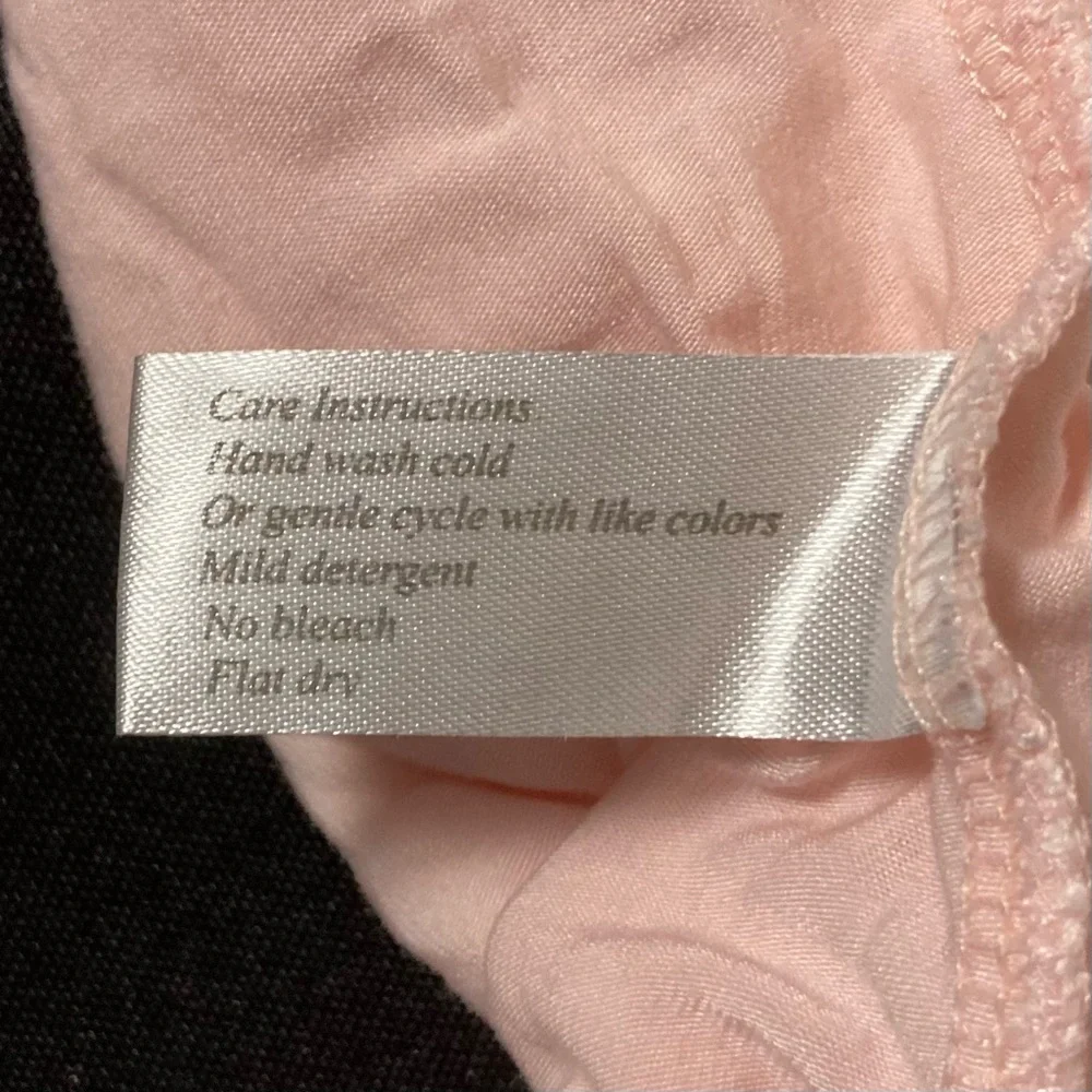 Faceplant Dreamwear Pastel Pink V-Neck Sleeveless Tank Nightgown Size Small - Picture 15 of 16